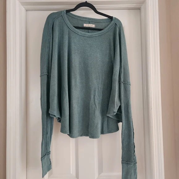 We The Free Waffle Knit Long Sleeve Size Small - Picture 1 of 7